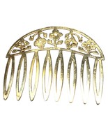 1928 Filigree  Hair Comb Gold Tone - $36.18 CAD