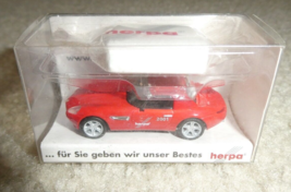 Herpa HO Scale 1:87 Herpa 2001 Nurnberg Toy Fair Red Promo Car NIP - $16.83