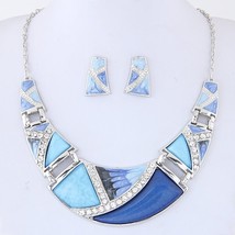 KMVEXO Geometric Resin Pendant Beads Jewelry Sets For Women 2020 Statement Neckl - £18.86 GBP