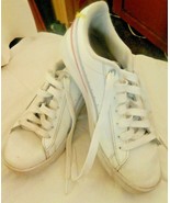 White  Puma Tennis Shoes Size 6.5 EXCELLENT CONDITION - £23.42 GBP