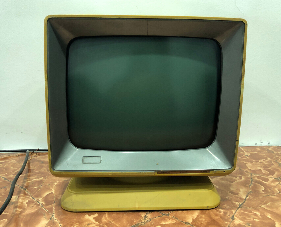 Vintage 1986 CRT Computer Monitor Retro Computer Display For Parts - $149.25