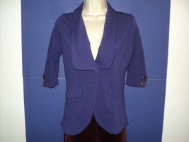 Blake Standard Blazer Size SMALL Purple 3/4 Sleeves Made in Peru Jacket - £16.13 GBP