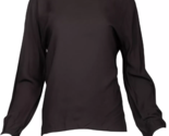 HELMUT LANG women&#39;s blouse low back viscose solid black size XS H06HW517... - $102.87