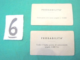 Vintage MONOPOLY Game in Lira 2 CARD Probability #6-
show original title... - $13.04