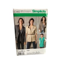 Simplicity Sewing Pattern 2340 Misses&#39; Jackets Sizes 16-24 - uncut - $12.59
