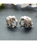 Solid Silver Elephant Statue, Good Luck Home Decor, Hindu Pooja - €46,99 EUR