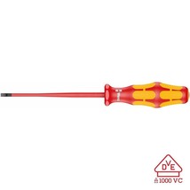 Wera VDE Insulated Screwdriver: Slotted 3.5mm (with Reduced Blade Diameter) - $46.01