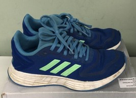 adidas Unisex Youth Duramo 10 Running Sneaker Blue/Green GV8938 Size 4M - £30.07 GBP