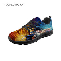 Male Sneakers Anime Uzumaki Shoes Men Lightweight Breathable Flats Shoes for Tee - $51.28