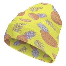 Mondxflaur Pineapple Winter Beanie Hats Warm Men Women Knit Caps for Adults - £15.17 GBP