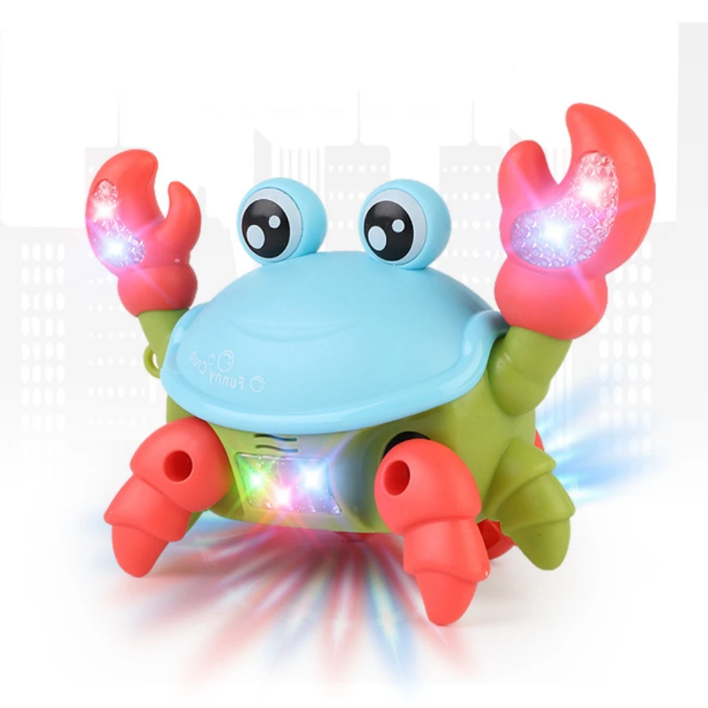 Electric Crab Toys Automatic Lateral Walking Sensing Crawling Crabs Rechargeable - £12.76 GBP+