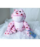 GANZ Plush Love Frog Webkinz 8&quot; Pink Plush Toy with Tag HM144 - Super Cute! - £9.58 GBP