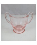 Vintage Fostoria Fairfax Rose Pink  # 2375 Mini Open Footed Sugar Bowl 3... - $238.76 MXN