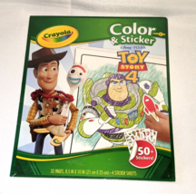 Crayola Color &amp; Sticker Toy Story 4 Activity Book NEW - £7.78 GBP