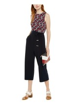 Tommy Hilfiger Women&#39;s Floral-Print Cropped Jumpsuit, Navy, size 16 NWT $129 - £54.25 GBP