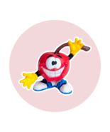 Cherry Man 1988 Toy Action Figure: Maraschino Cherry Mascot Logo - $17.64 CAD