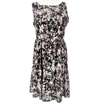 Jones New York Dress Womens 2X Multicolor Floral Tank Midi Pockets EUC - £22.89 GBP