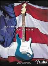 Fender American Series Blue Stratocaster guitar ad 2000 advertisement print - £2.84 GBP
