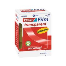 tesa 57379 Transparent and Silent Adhesive Tape, 25mm x 66m (Pack of 6 R... - $37.00