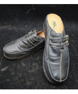 Spring Step HAPPY 41 ~US 10 Womens Black Leather Mule Clog slip-ons slid... - $43.54 CAD
