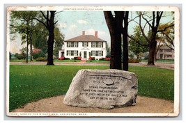 Line of the Minute Men Monument Lexington MA Detroit Publishing Postcard Y13 - £2.25 GBP