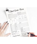 Shirt Order Form Template | Tshirt Order Form Template Printable, Purchase Order - $2.96