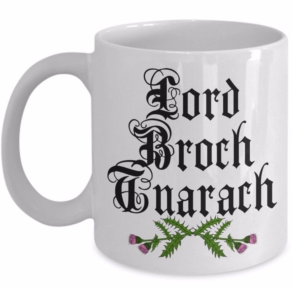 Outlander Fan Gift Lord Broch Tuarach Jamie Fraser Coffee Mug JAMMF Ceramic Cup - £15.62 GBP
