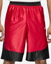 Nike Dri-Fit Men&#39;s Durasheen Basketball Shorts CV1927 657 Size M Red &amp; Black - £19.72 GBP