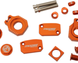 Moose Racing Orange Bling Pack Covers CNC Aluminum For 2017 2018 KTM 250... - £89.77 GBP