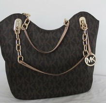 Michael Kors Large Brown Signature Lilly Tote - £195.16 GBP