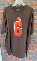 Cleveland Browns Jersey XXL #6 Mayfield Short Sleeve NFL Shirt Top 2XL Orange - £21.51 GBP