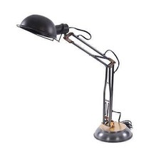 33&quot; Black Metal Desk Table Lamp With Black Bowl Shade - $318.73