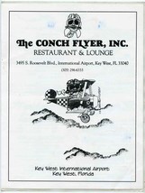 The Conch Flyer Restaurant Menu Key West International Airport Florida 1990&#39;s - £14.07 GBP