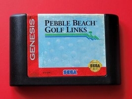 Pebble Beach Golf Links Sega Genesis Accolade Game Cleaned Works - £5.43 GBP