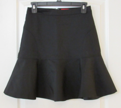ELLE Flounce Skirt True Black Dressy Back Zip Womens Sz 2 NWT MSRP$44 - $19.65