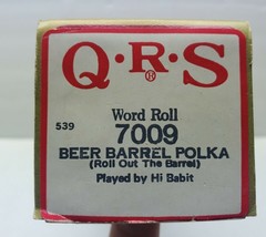 Qrs Word Player Piano Autograph Roll Beer Barrel Polka 7009 By Hi Babit Usa Euc - £14.72 GBP