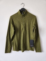 Nwt Lululemon Tcuu Moss Green Surge Warm Half Zip Rulu Top Men&#39;s Medium - $116.39