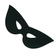 Mask Harlequin Cutouts Plastic Shapes Confetti Die Cut FREE SHIPPING - $6.99