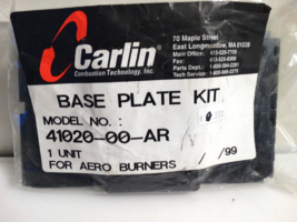 CARLIN 41020-00-AR BASE PLATE KIT FOR AERO BURNERS - $9.90