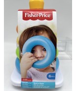 Fisher-Price Baby Stacking Toy Rock-A-Stack RolyPoly Base 5 Colorful Rin... - €5,06 EUR