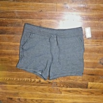 32 Degrees Cool Shorts Heather Charcoal Women Size Medium Pull On - $14.85