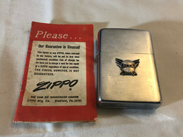Old Vtg Collectible 1958 Zippo ALAA Cigarette Lighter Bradford PA W/ Pap... - £119.86 GBP