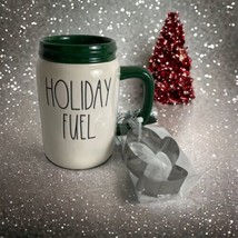 Rae Dunn HOLIDAY FUEL Mason Jar Mug Christmas Mitten Cookie Cutter Brand... - £19.33 GBP