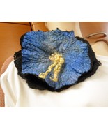 FELTED FLORAL BROOCH UNIQUE HANDMADE GIFT FOR WOMEN - £26.56 GBP