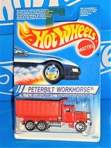 Hot Wheels 1996-97 International Board 1560 Peterbilt Workhorse Red w/ 7SPs - £8.10 GBP