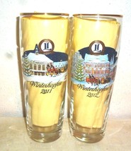 2 Landskron Gorlitz Winterhopfen 2011 & 2012 German Beer Glasses - $14.95