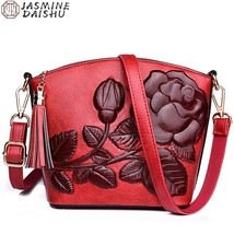 2022 Vintage Style Women&#39;s Shoulder Bag Sac A Main Ladies Fringe Designer Floral - $46.83