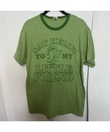 St. Paddy&#39;s Irish Green Say Hello to My Little Friend Leprechaun Tee Gaz... - $19.95