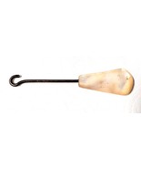 Antique Unpolished Mother of Pearl Shoe Button Hook 4 Inches Long - $6.00