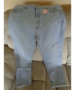 Faded Glory Womens Blue Jeans Pants Straight Leg Size 16/18? See Measure... - £19.97 GBP